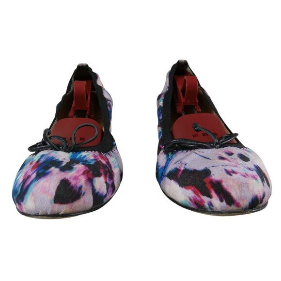 J.Crew Ava Tie-Dye Silk Ballet Flats Multi Color Size 7 #865 - Picture 5 of 9